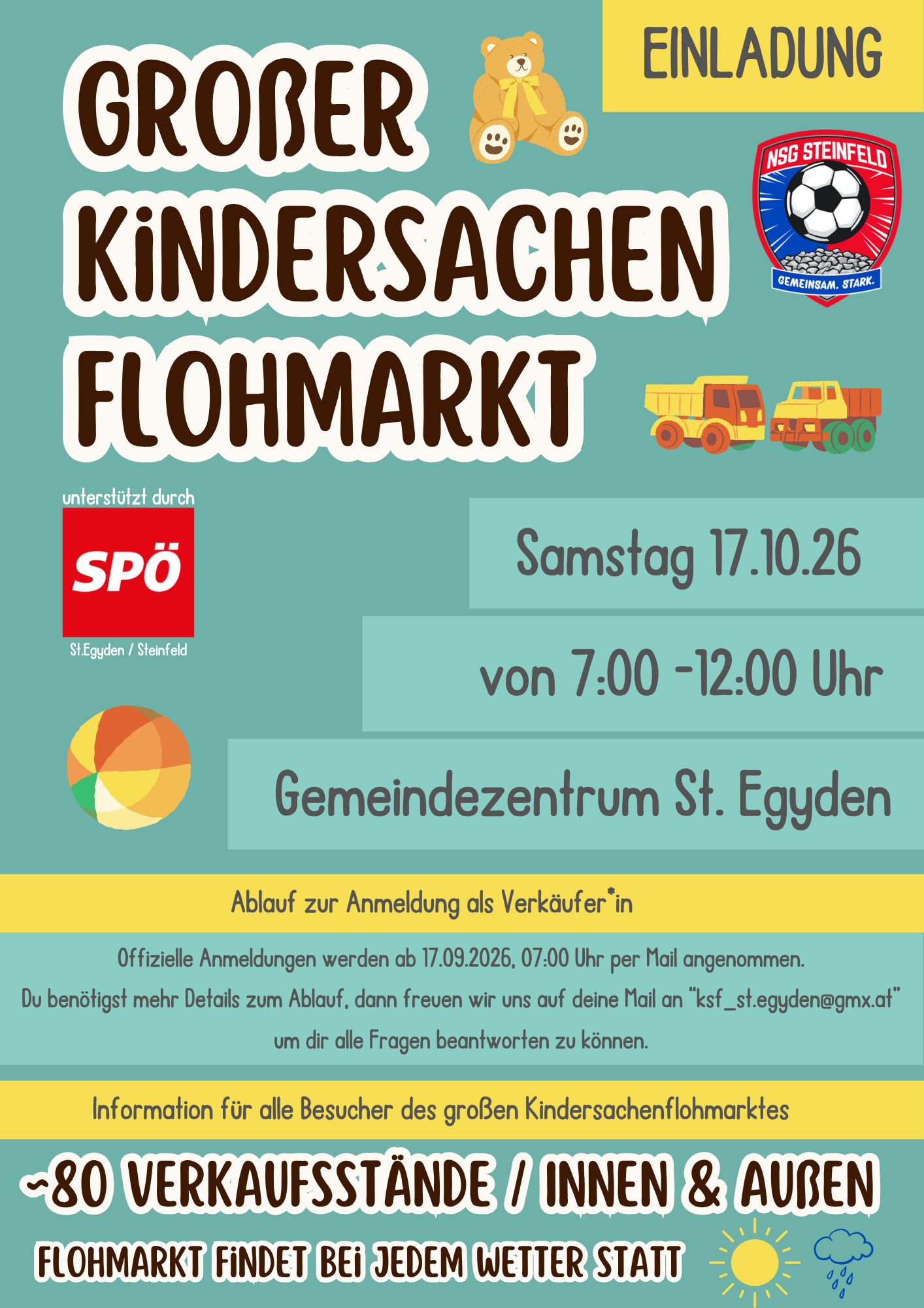 Großer Kindersachenflohmarkt St.Egyden