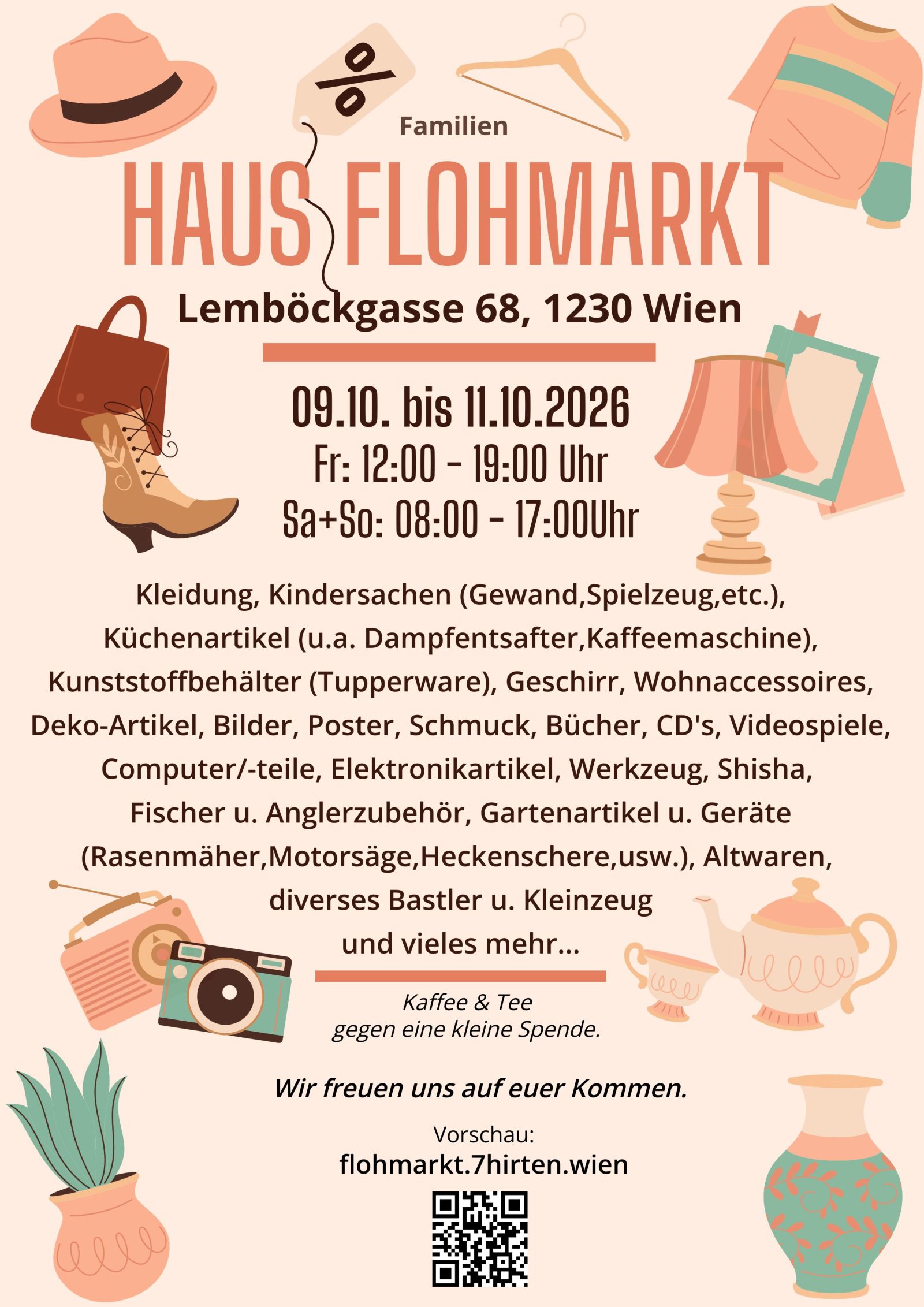 Privater Garagen-Flohmarkt