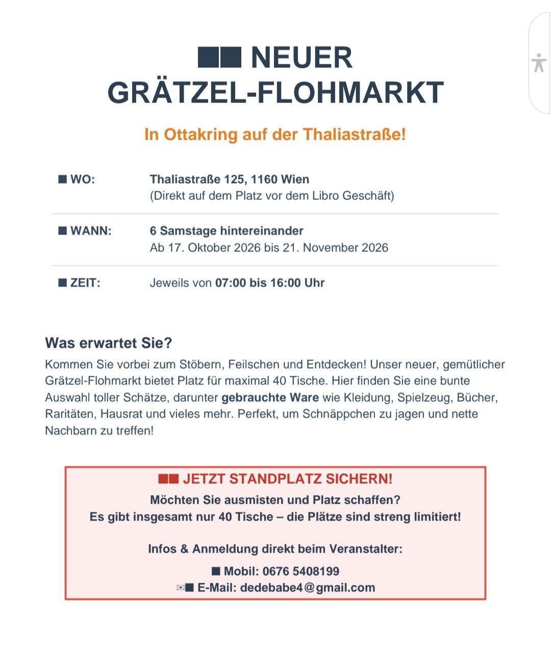 Gebrauchte Waren Flohmarkt